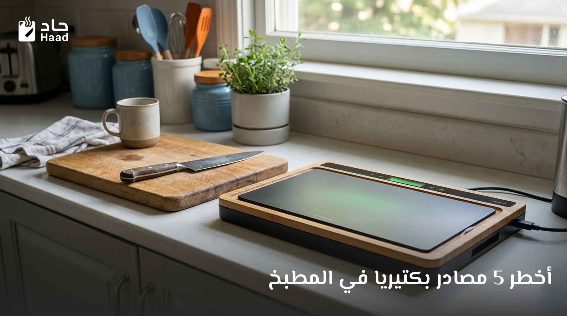 مصادر بكتيريا في المطبخ